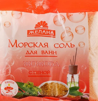 Морська сіль для ванн з піною "Жожоба" - Желана 500g (117491-20774)