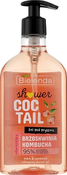 Гель для душа "Персик и Чайный гриб" - Bielenda Coctail Shower Peach Kombucha 400ml (1078565-76092)