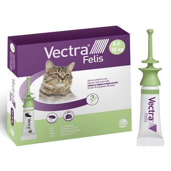 Капли Ceva Vectra Felis на холку от блох и клещей для котов 0,6 - 10 кг, 1 шт 0.9 мл (3411112124763)