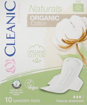 Прокладки денні з органічною бавовною, 10 шт. - Cleanic Naturals Organic Cotton Day 10шт.