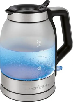 Чайник электрический стекло PROFI COOK PC-WKS 1215 G
