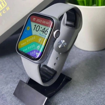 Smart Watch GS7 Pro Max Silver Розумний смарт годинник Великий екран Погода