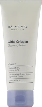 Пінка для вмивання з колагеном та ніацинамідом - Mary & May White Collagen Cleansing Foam 150ml (1104196-76823)