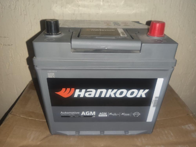 Акумулятор Hankook AGM S55D23L (12V, 50Ah, 550A, Корея, 2022 рік)