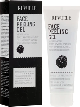 Пилинг для лица - Revuele Face Peeling Gel With Charcoal 80ml (697565-83436)