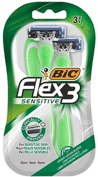 Одноразовые бритвенные станки BIC Flex 3 Sensitive, 3 шт