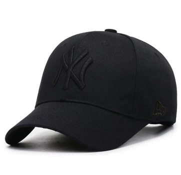 Кепка Бейсболка с черным логотипом NY с изогнутым козырьком, Унисекс One size