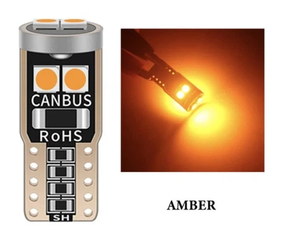 Лампочка автомобильная T10 6-SMD 3030 LED W5W - оранжевый