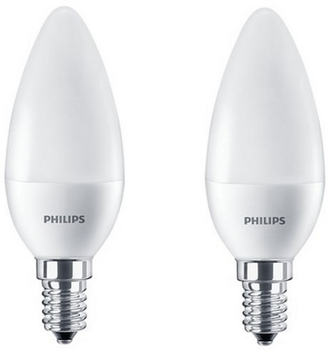 Світлодіодна лампа Philips ESSLEDCandle 7W 806lm E14 840 B38NDFRRCA (929002972717R) 2 шт