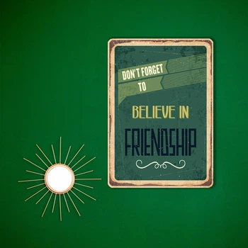 Дерев'яний Постер Believe in frienoship А5