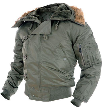 Льотна Куртка зимова N2B Аляска Mil-Tec Німеччина олива M