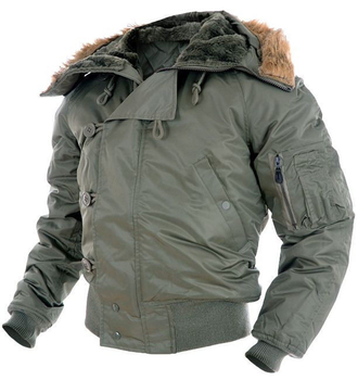 Льотна Куртка зимова N2B Аляска Mil-Tec Німеччина олива XL