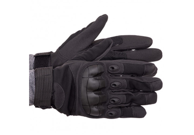 Тактические перчатки T-Gloves размер L черный (полнопалые военные с закрытыми пальцами осень-зима для военных ВСУ) EFTGBK11