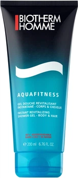 Гель-шампунь для тела и волос - Biotherm Homme Aquafitness Shower Gel Body & Hair 200ml (183845-58839)