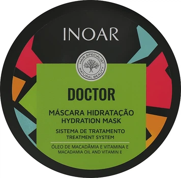 Маска для волосся "Олія Льону & Вітамін Е" - Inoar Doktor Hydration Mask 250ml (1030047-69382)