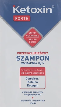 Шампунь для волос против перхоти - L'biotica Ketoxin Forte Strengthcting Anti-Dandruff Shampoo (пробник) 6ml (1052294-114205)