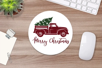 Килимок під мишку круглий "Merry Christmas"