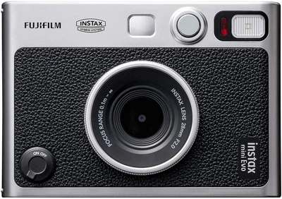 Фотоаппарат моментальной печати гибридный Fujifilm Instax Mini Evo Черный с дисплеем