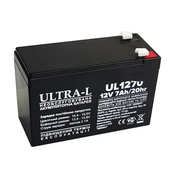 Аккумуляторная батарея ULTRA-L UL1270 12V 7AH AGM