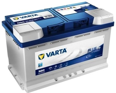 Автомобильный аккумулятор Varta Blue Dynamic 80А Ев (-/+) N80 (800EN) (580500080)