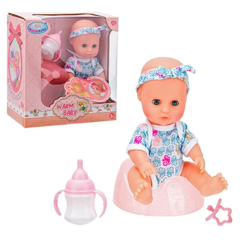 Детская игрушка Пупс Warm Baby WZJ032A-1/3 пьет-писяет (Голубой)