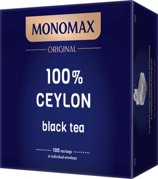 Чай чорний Мономах 100% Цейлон 2 г х 100 пакетиків (4823115401854)