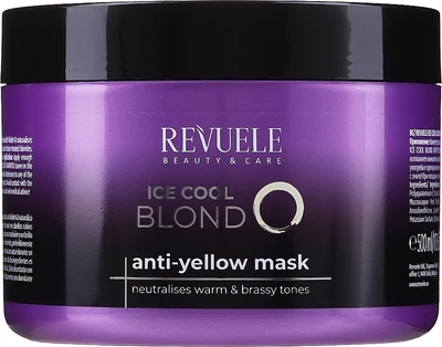 Маска для волосся проти жовтизни Revuele Ice Cool Blond Anti-Yellow Hair Mask 500 мл (5060565102989)