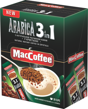 Кофейный напиток 3в1 MacCoffee Arabica 16 г x 20 шт (8887290109932)