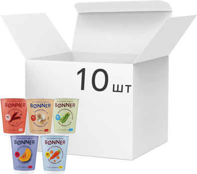 Упаковка крем-супу Bonner Мікс 50 г х 10 шт (8000080342207)