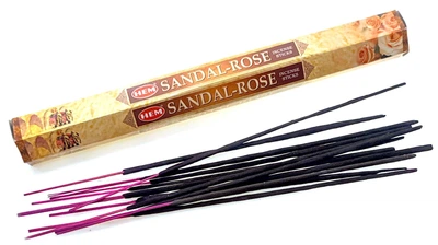 Угольные благовония - Sandal Rose, HEM (Роза и сандал)