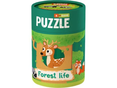 Пазл и игра Зоология для Малышей. Жизнь в лесу, Mon Puzzle, 24 эл., 200108