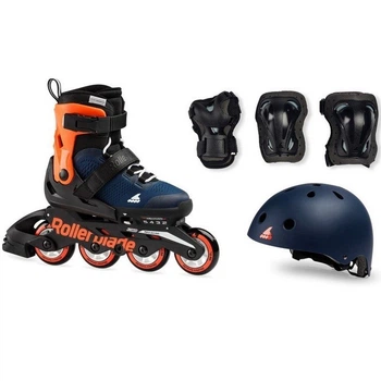 Роликові ковзани - Rollerblade Microblade Blue/Orange Cube (33-36.5)