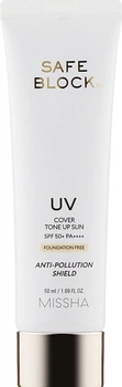 Сонцезахисний засіб - Missha Safe Block RX Cover Tone Up Sun SPF50+ 50ml (854878-44934)