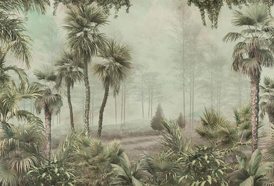 Дизайнерские виниловые фотообои на флизелиновой основе Tropical trees