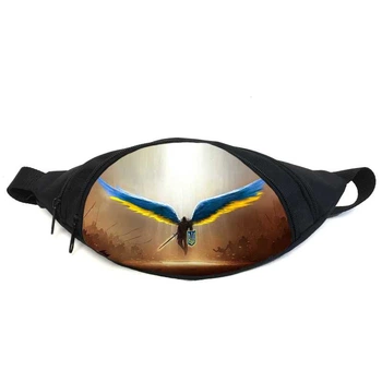 Поясна сумка Бананка Символіка України (GBUA05) Gear Bag чорна
