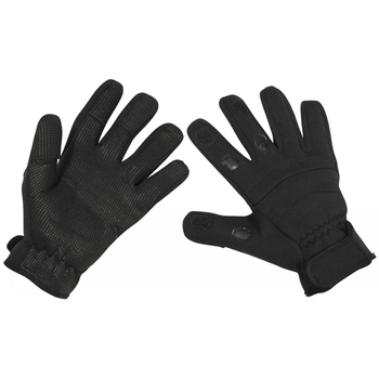 Тактичні зимові рукавички "Combat" MFH з неопрену чорні р-р L (15873A_L)