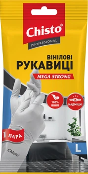 Вінілові рукавички Chisto розмір L 1 пара (4823098413349)