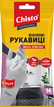 Вінілові рукавички Chisto розмір M 1 пара (4823098413356)