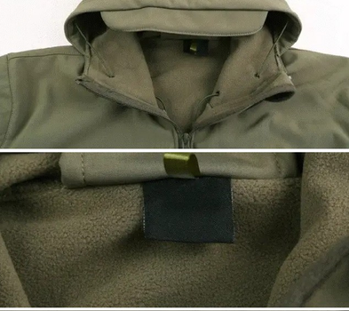 Тактическая мужская куртка Softshell зеленая 2хл