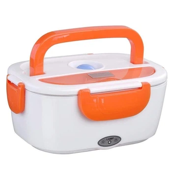 Ланч-бокс автомобильный электрический Electric Lunch box 1.05 л 12V Оранжевый
