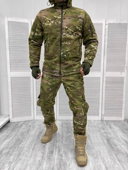 Тактическая теплая зимняя военная форма комплект костюм Accord Tactical ( Куртка + Штаны ), Камуфляж: Мультикам, Размер: M
