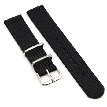 Ремешок для часов Seiko 7s26 SNK805 SNK807 SNK809 SNK803 нейлон 18 мм Черный