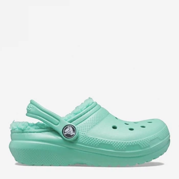 Детские кроксы для девочки Crocs Classic Lined Clog K 203506-3U3 24-25 Мятные (191448769939)