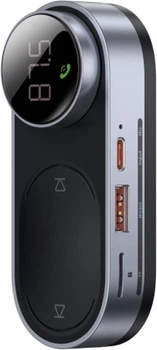 FM-трансмиттер Baseus Solar Car Wireless MP3 Player на солнечной батарее (CDMP000001)