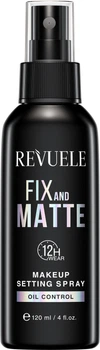 Фиксирующий спрей для макияжа Revuele Fix & Matte Makeup Setting Spray 120 мл (5060565104822)