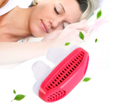Кліпса від хропіння 2in1 Anti Snoring & Air Purifier Червоний, засіб від хропіння та очищувач повітря (1009598-Red)
