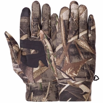 Тактичні рукавички текстильні, багатоцільові рукавички, для полювання та риболовлі рукавички спінінгіста Розмір L Камуфляж BC-9242