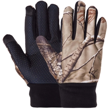 Тактичні рукавички, багатоцільові рукавички, для полювання та риболовлі рукавички спінінгіста Розмір L Камуфляж Ліс BC-9236