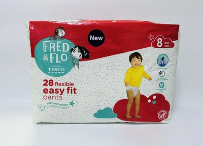 Підгузки-трусики 8 розміру Fred&Flo (Tesco) 18+кг. 28 штук