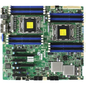 Материнская плата серверная Supermicro MBD-X9DR7-LN4F (2*LGA 2011, C602, LSI 2308, LAN 4x1Gb/s)